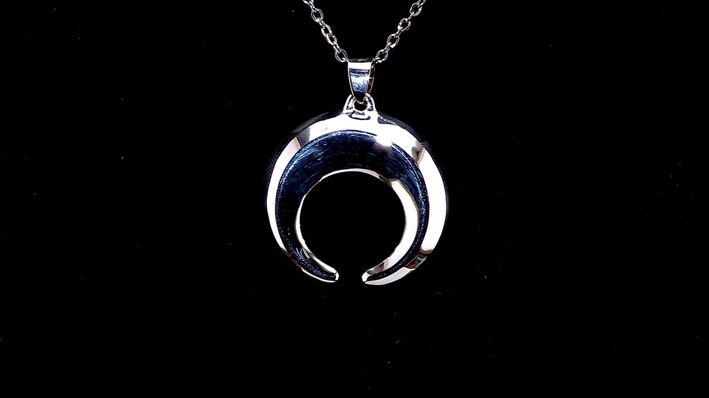 D'Joy Horn Pendant without Chain in Sterling Silver 7.35 Grams