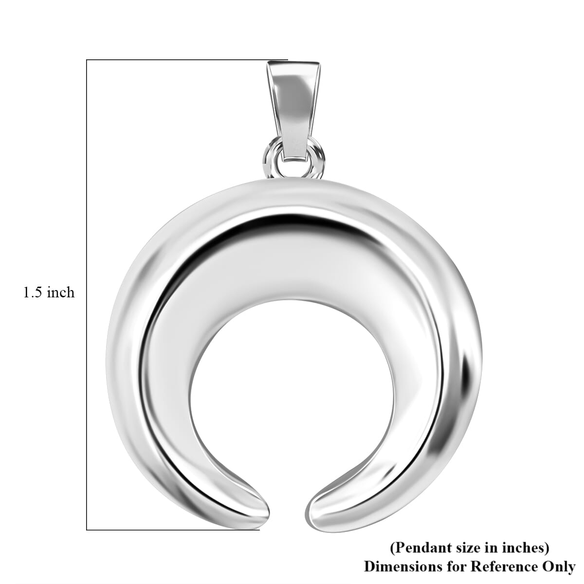 D'Joy Horn Pendant in Sterling Silver 7.35 Grams image number 5
