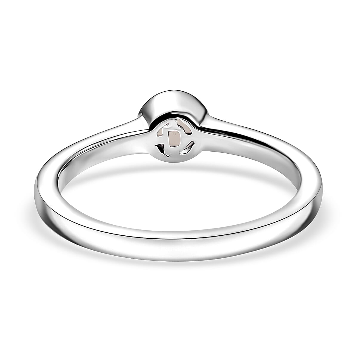 D'Joy Poke Free Freshwater Pearl Solitaire Ring in Rhodium Over Sterling Silver (Size 10.0) image number 4