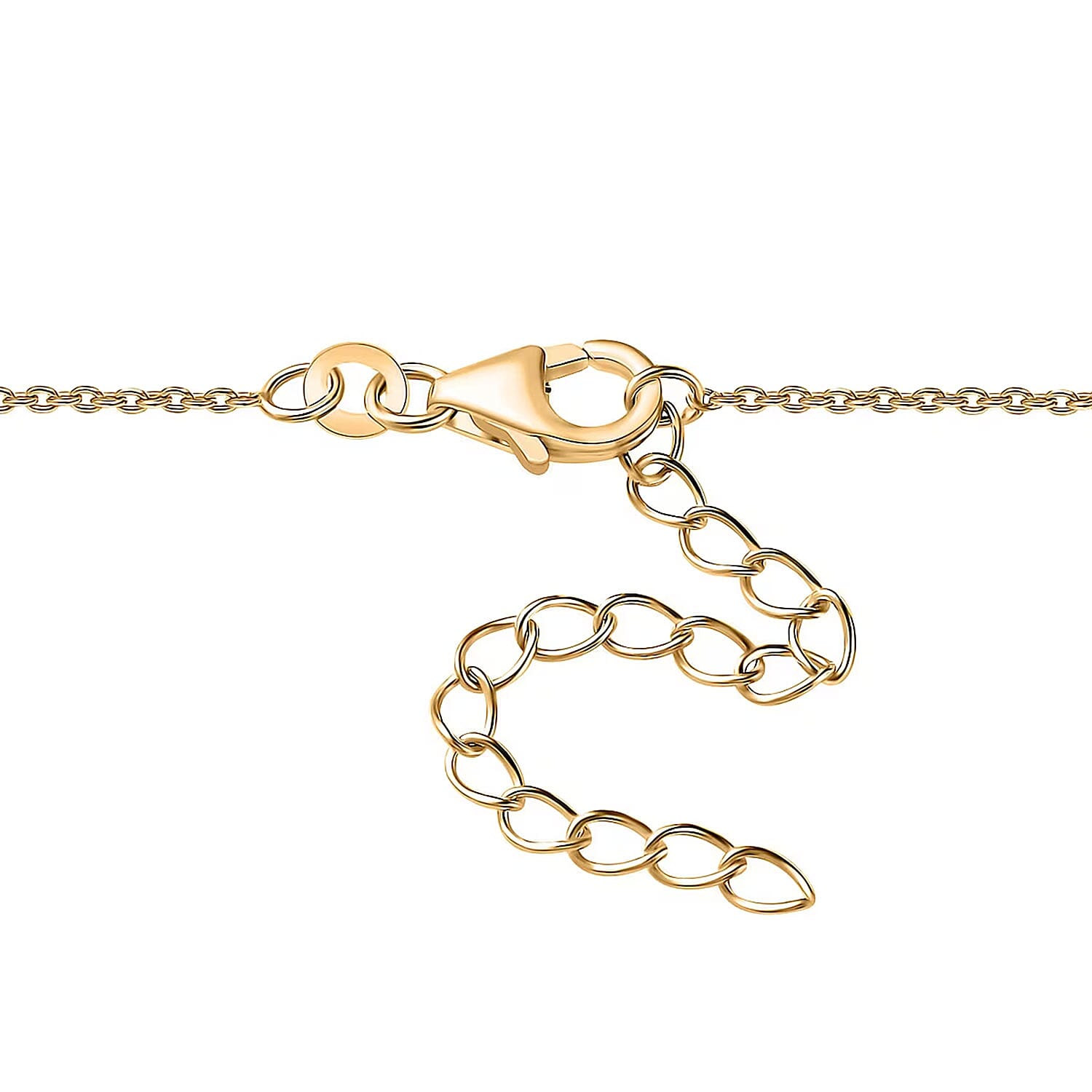 D'Joy Poke Free African Amethyst 0.30 ctw Necklace 18 Inches in 18K Vermeil Yellow Gold Over Sterling Silver