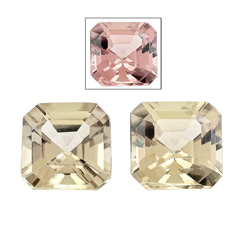 AAAA Asscher Cut Turkizite Set of 2 (Sqr 6x6 mm) (Del. in 7-10 Days) 2.00 ctw