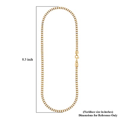 Italian Rhodium and 14K YG Over Sterling Silver Diamond-Cut Vero Lusso 5 Row Necklace 20 Inches 35.24 Grams