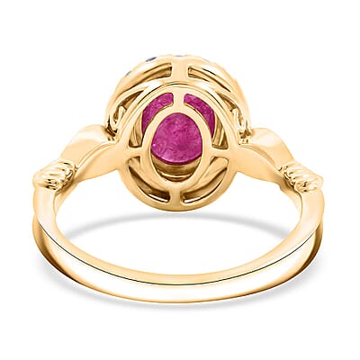 Certified & Appraised Iliana AAA Montepuez Ruby and G-H SI Diamond 2.50 ctw Ring in 18K Yellow Gold (Size 10.0) 5.42 Grams