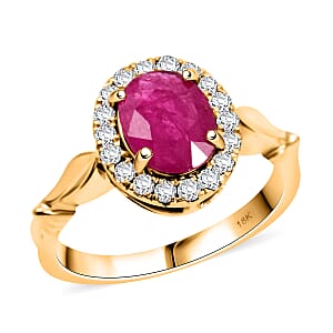 Certified & Appraised Iliana AAA Montepuez Ruby and G-H SI Diamond 2.50 ctw Ring in 18K Yellow Gold (Size 6.0) 5.42 Grams