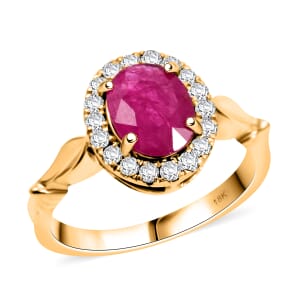 Certified & Appraised Iliana AAA Montepuez Ruby and G-H SI Diamond 2.50 ctw Ring in 18K Yellow Gold (Size 7.0) 5.42 Grams