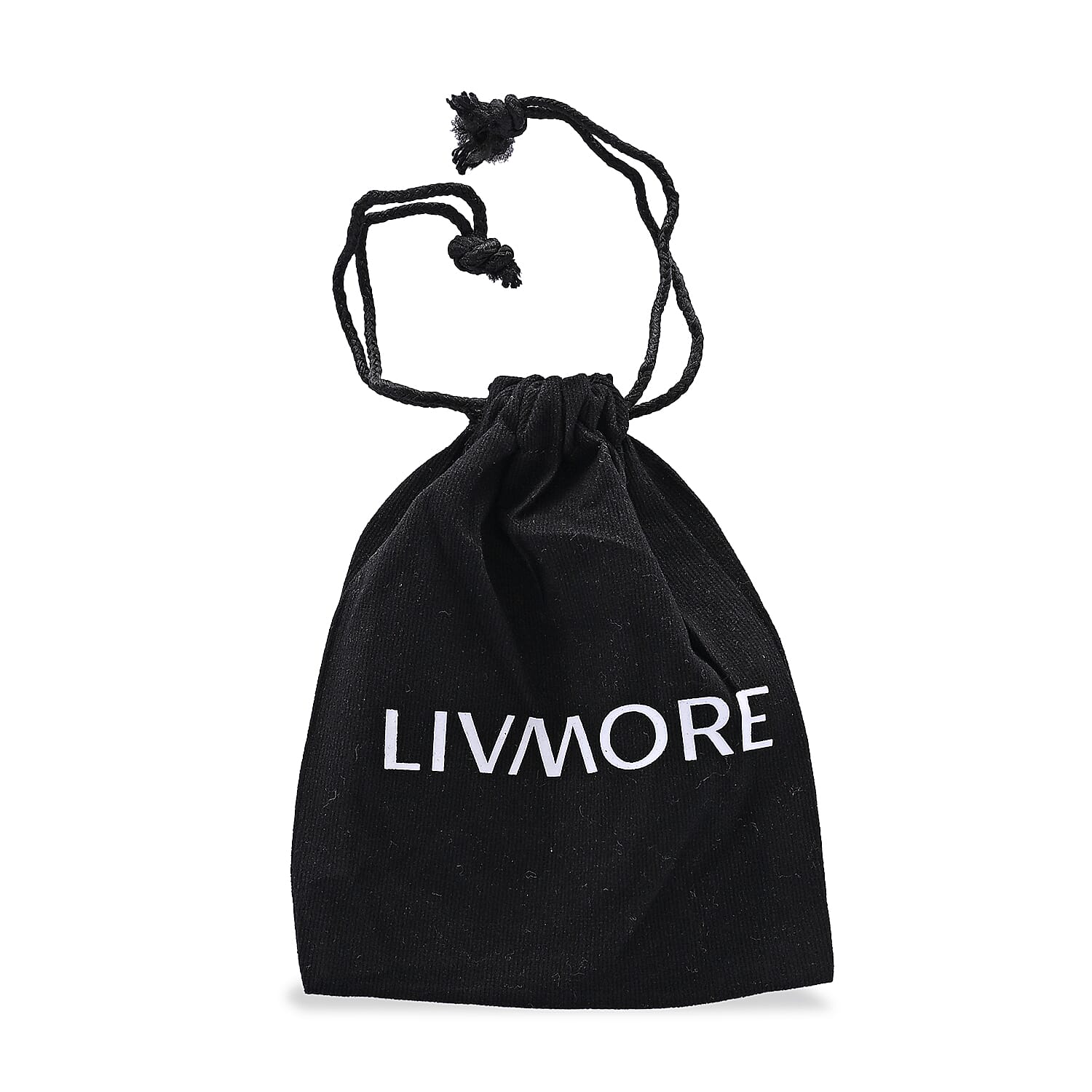 Livmore Black Paw Print Shungite Round Charm for Dogs