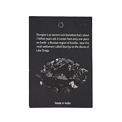 Livmore Black Paw Print Shungite Round Charm for Dogs