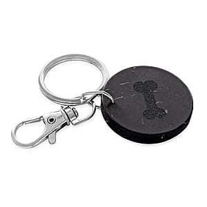 Livmore Black Bone Shungite Round Charm for Dogs