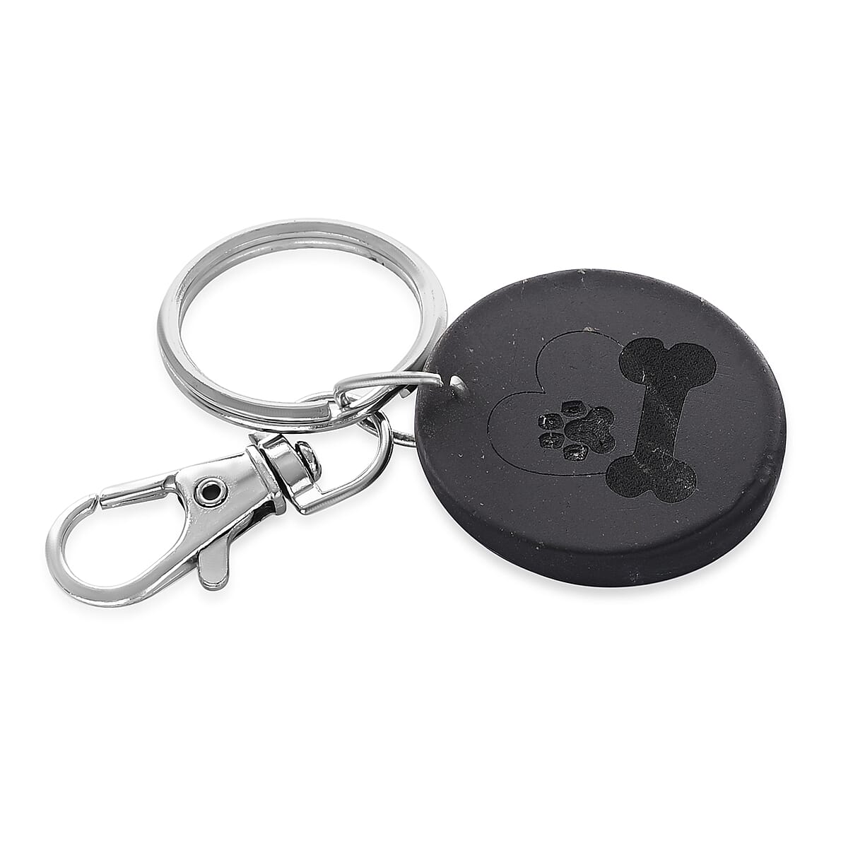 Livmore Black Dog Love Sticker Shungite Round Charm for Dogs image number 3
