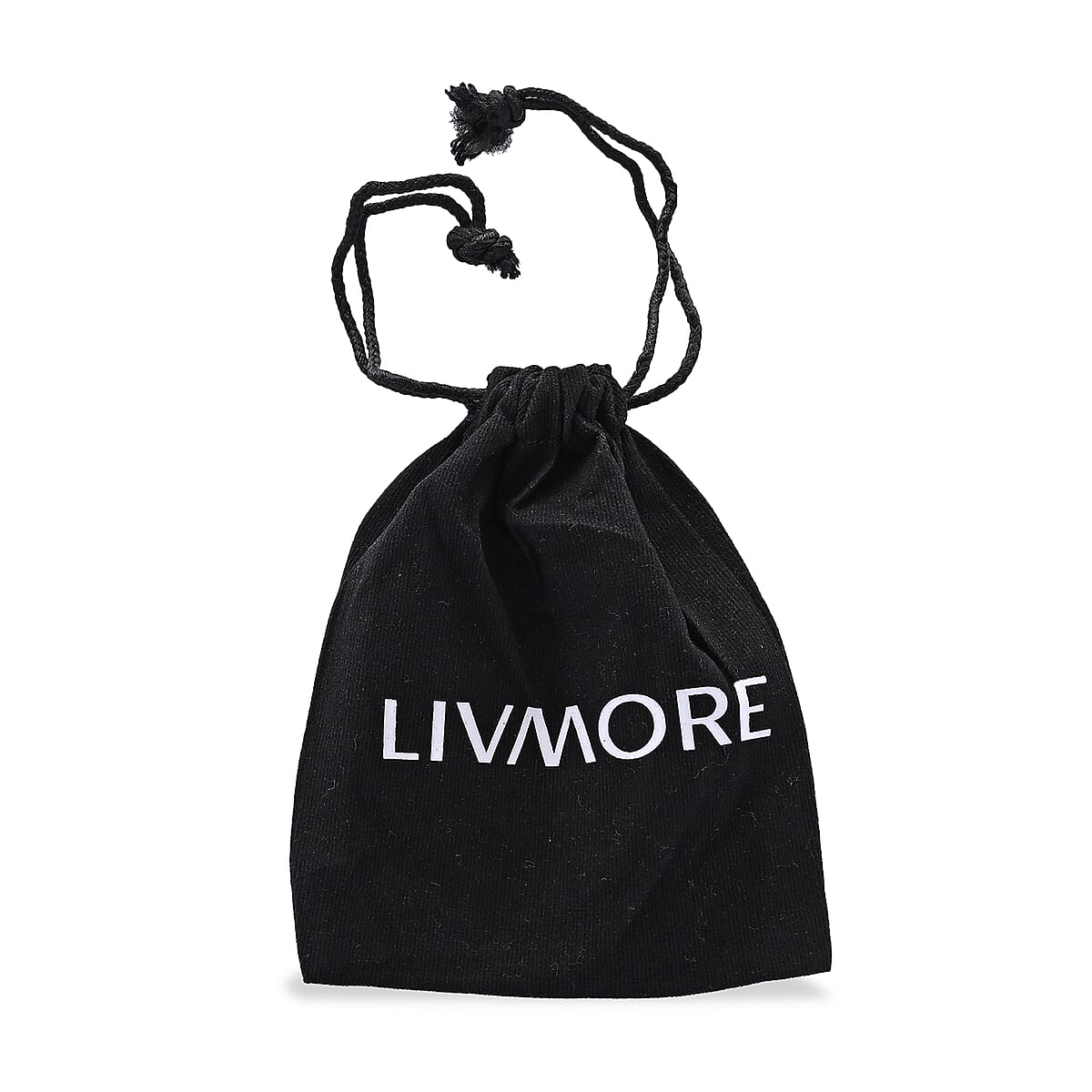 Livmore Black Paw Print Shungite Round Charm for Cat image number 5