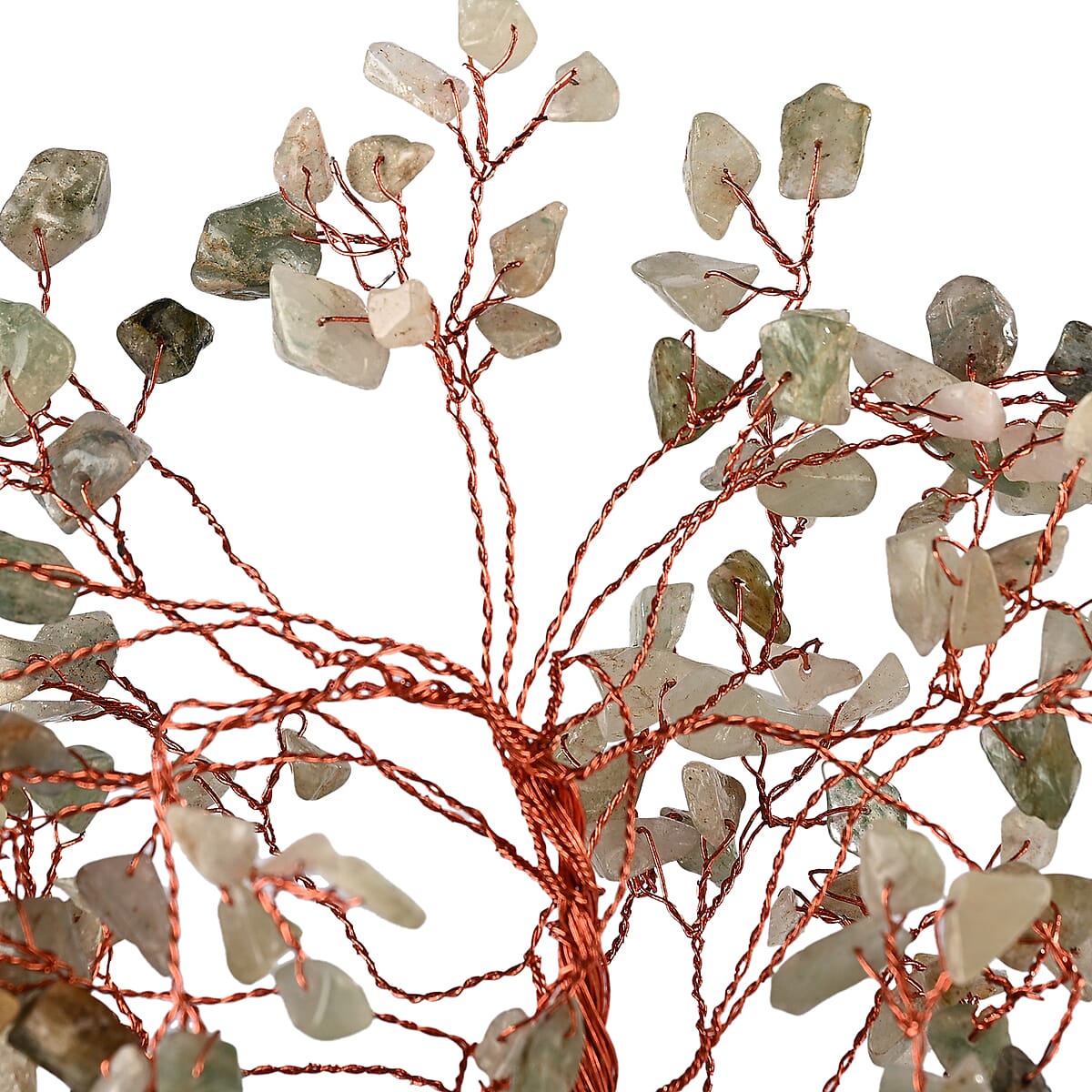 Backflow Incense Burner with Green Aventurine Tree Back Flow Incense Holder with 30 Incense cones Tree - 150 Beads image number 7