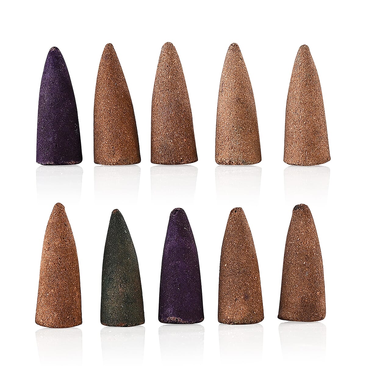 Backflow Incense Burner with Green Aventurine Tree Back Flow Incense Holder with 30 Incense cones Tree - 150 Beads image number 8