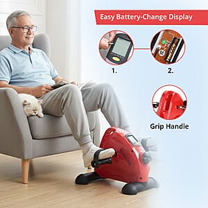 Livmore Red Under Desk Bike Pedal Exercising Machine