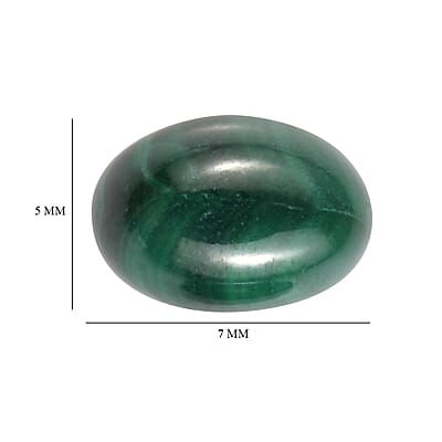 African Malachite Set of 2 (Ovl 7x5 mm) 1.63 ctw Loose Gemstone