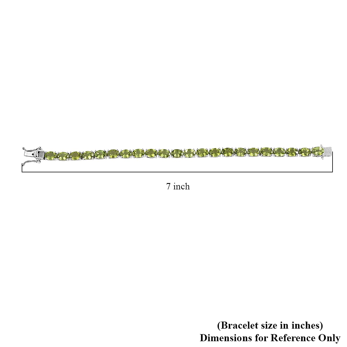 D'Joy Hebei Peridot 18.20 ctw Vines in Garden Bracelet in Rhodium Over Sterling Silver (6.50 In) image number 4