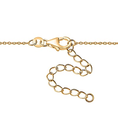 D'Joy Hebei Peridot and White Zircon 19.80 ctw Vine of Light Necklace in 18K Vermeil Yellow Gold Over Sterling Silver 18 Inches