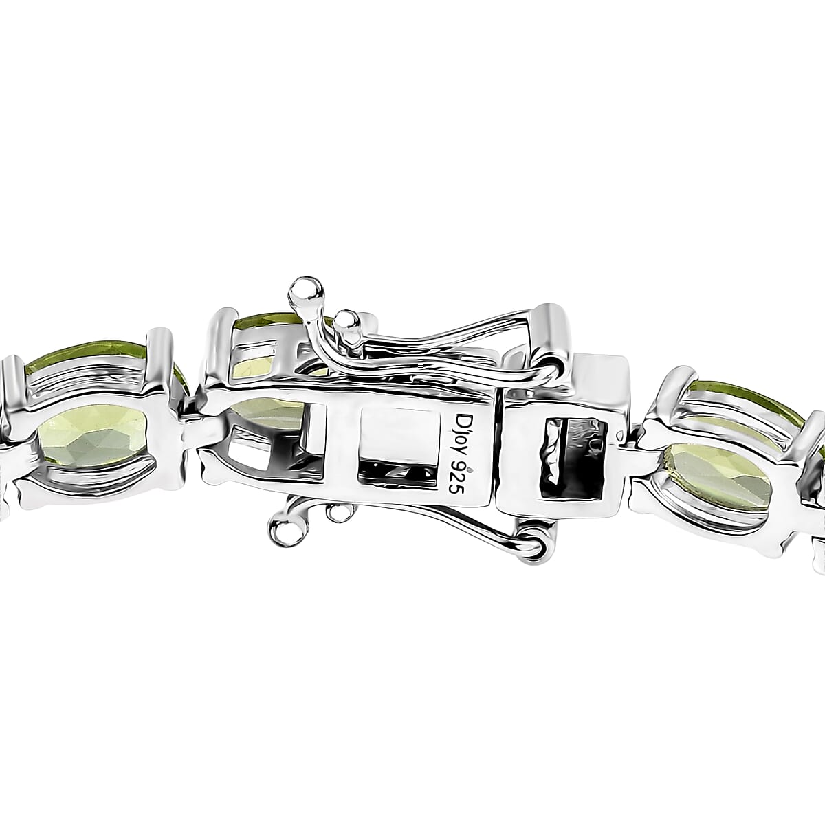 D'Joy Hebei Peridot 19.15 ctw Vines in Garden Bracelet in Rhodium Over Sterling Silver (7.25 In) image number 3