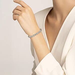 Luxuriant Lab Grown Diamond G-H SI 2.00 ctw Bracelet in 18K Vermeil Yellow Gold Over Sterling Silver (8.00 In) (Del. In 13-15 Days)