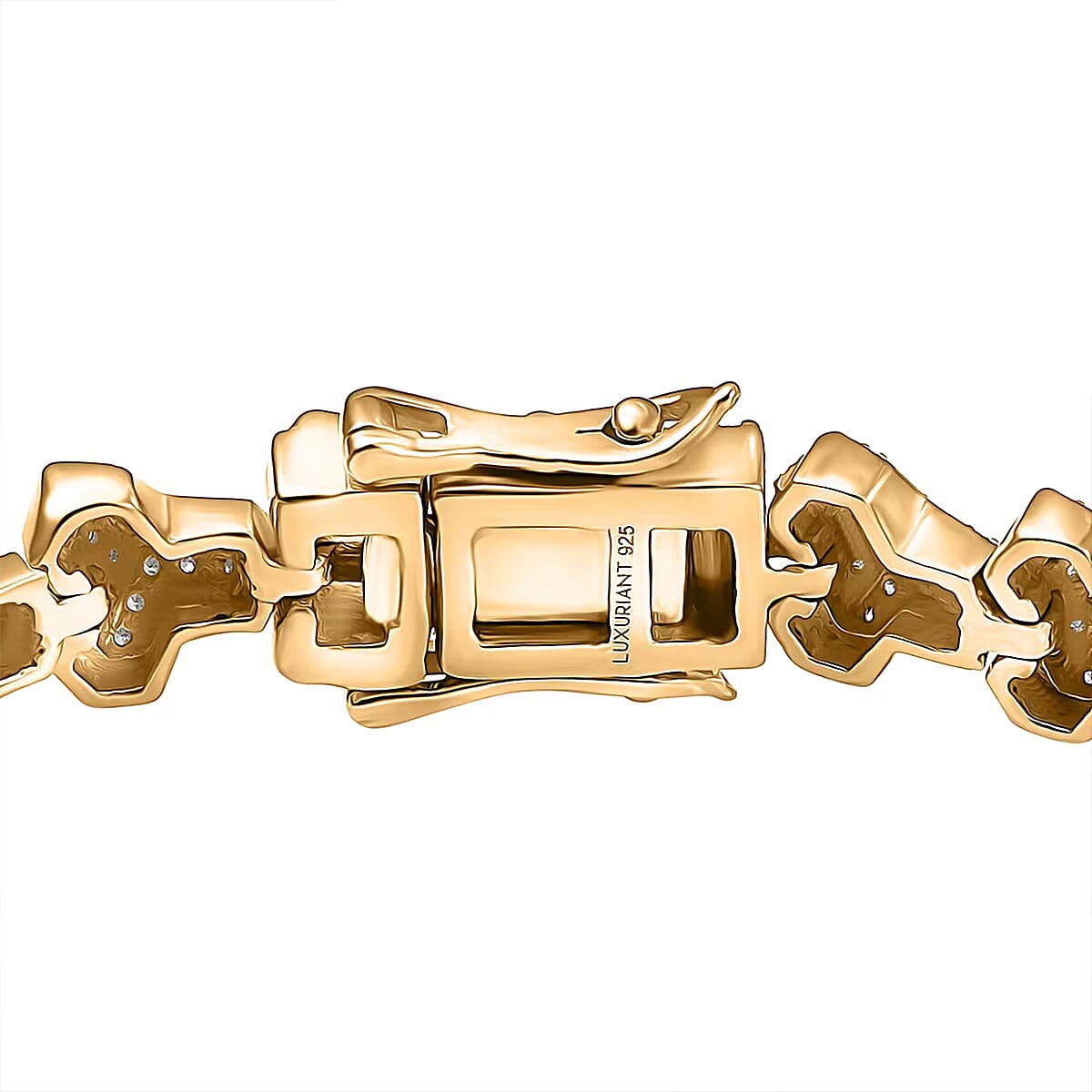 Luxuriant Lab Grown Diamond G-H SI 2.00 ctw Bracelet in 18K Vermeil Yellow Gold Over Sterling Silver (8.00 In) (Del. In 13-15 Days) image number 6