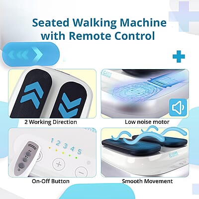 Livmore Silver Color Seated Walking Machine with Remote Control