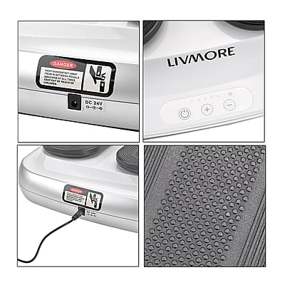 Livmore Silver Color Seated Walking Machine with Remote Control