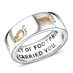 EverTrue Band Ring 18K YG Plated and Platinum Bond (Size 8.0)