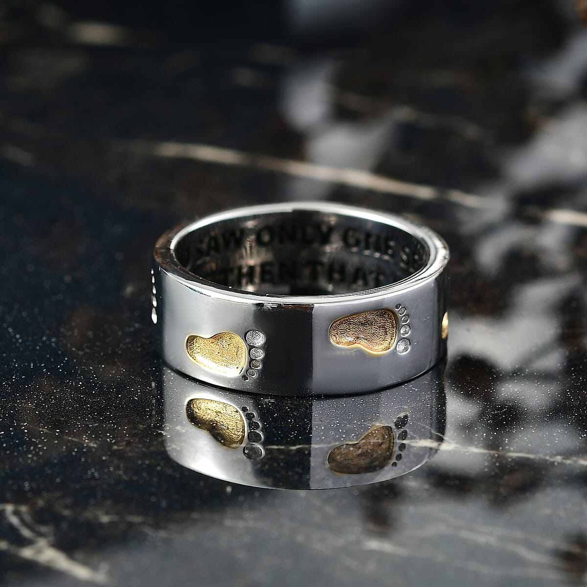 EverTrue Band Ring 18K YG Plated and Platinum Bond (Size 8.0) image number 1