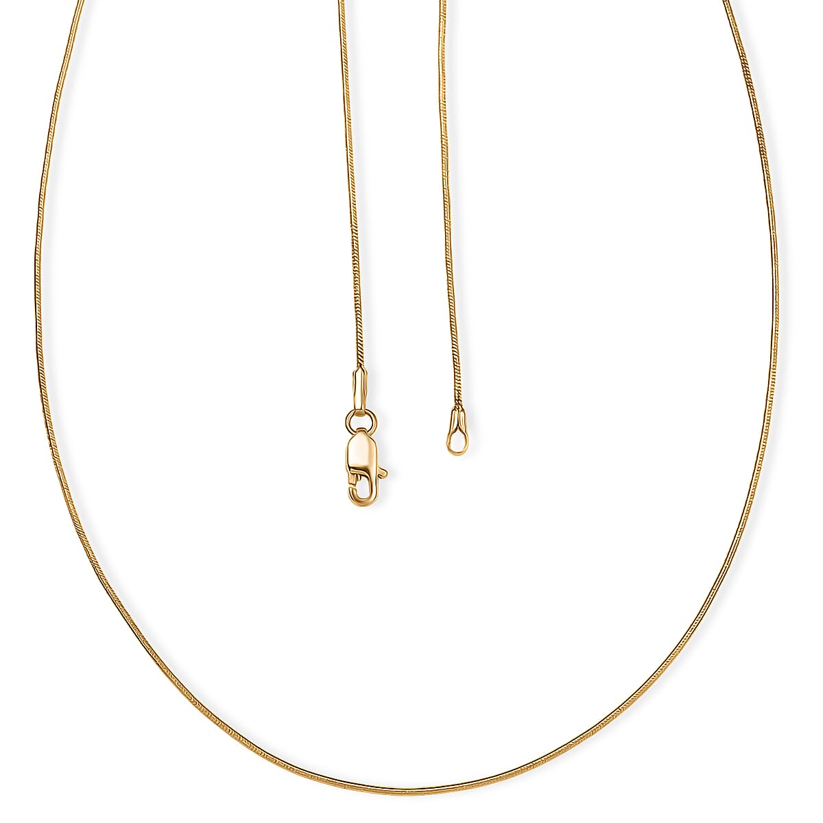 22K Yellow Golden Serpent Chain Necklace 20 Inches 4.16 Grams image number 0