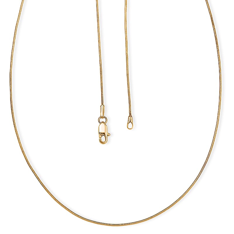 22K Yellow Golden Serpent Chain Necklace 20 Inches 4.16 Grams