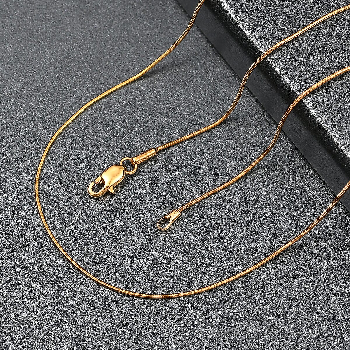 22K Yellow Golden Serpent Chain Necklace 20 Inches 4.16 Grams image number 1