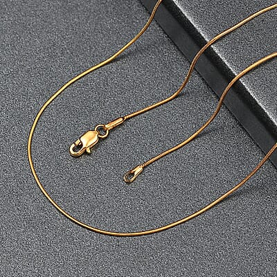 22K Yellow Golden Serpent Chain Necklace 20 Inches 4.16 Grams