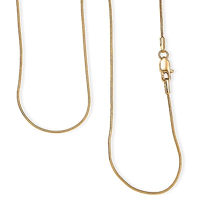 22K Yellow Golden Serpent Chain Necklace 20 Inches 4.16 Grams