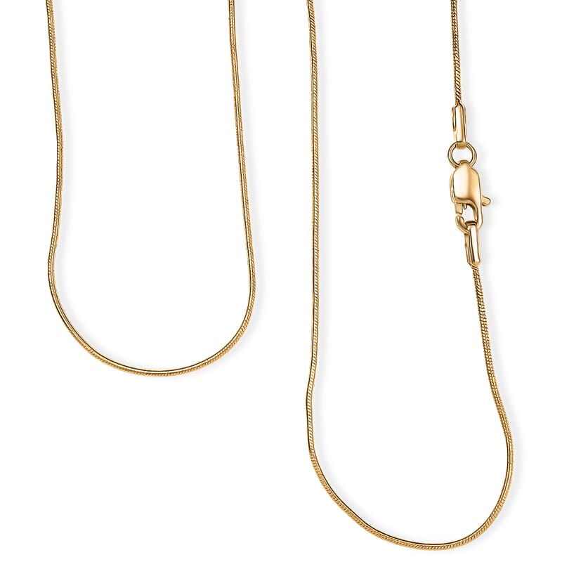 22K Yellow Golden Serpent Chain Necklace 20 Inches 4.16 Grams