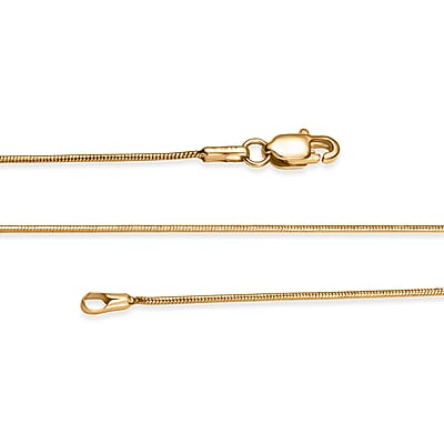 22K Yellow Golden Serpent Chain Necklace 20 Inches 4.16 Grams
