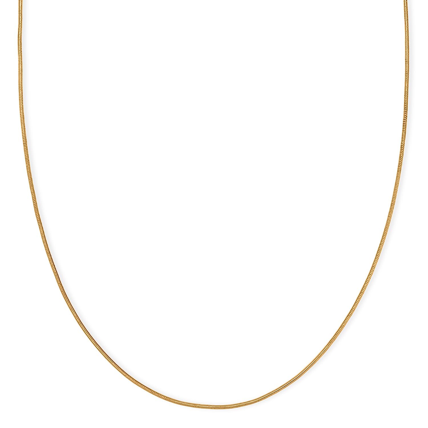 22K Yellow Golden Serpent Chain Necklace 20 Inches 4.16 Grams