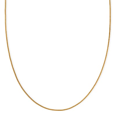 22K Yellow Golden Serpent Chain Necklace 20 Inches 4.16 Grams