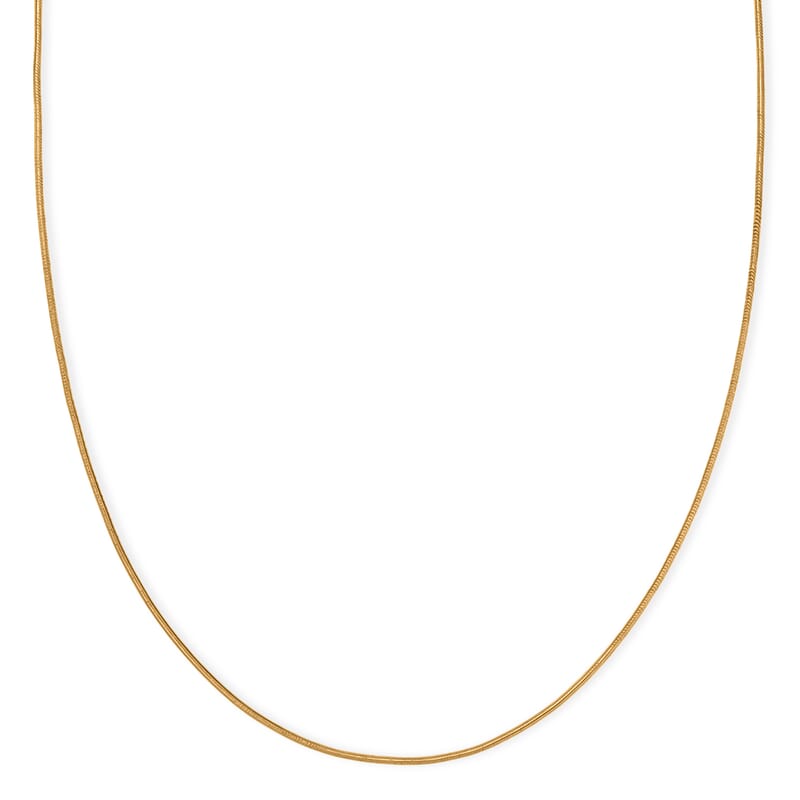 22K Yellow Golden Serpent Chain Necklace 20 Inches 4.16 Grams