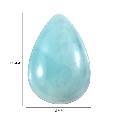 Larimar (Pear 12x8 mm) 3.20 ctw Loose Gemstone