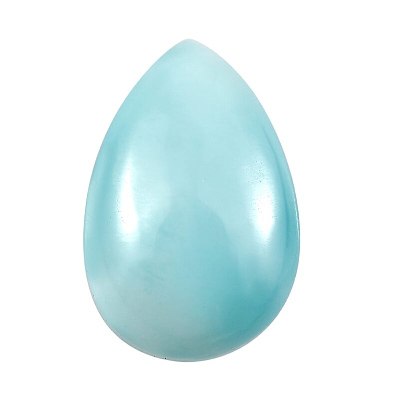 Larimar (Pear 8x5 mm) 0.84 ctw Loose Gemstone