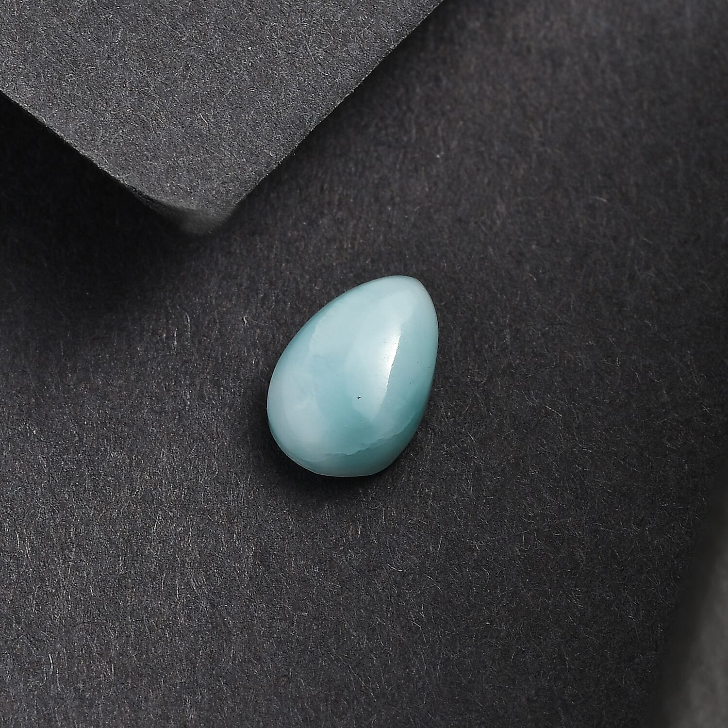 Larimar (Pear 8x5 mm) 0.84 ctw Loose Gemstone