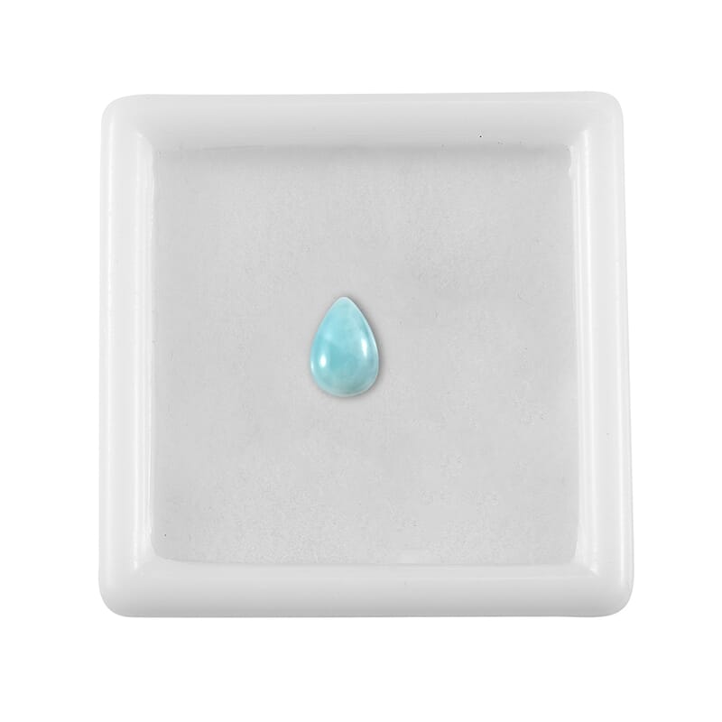 Larimar (Pear 8x5 mm) 0.84 ctw Loose Gemstone