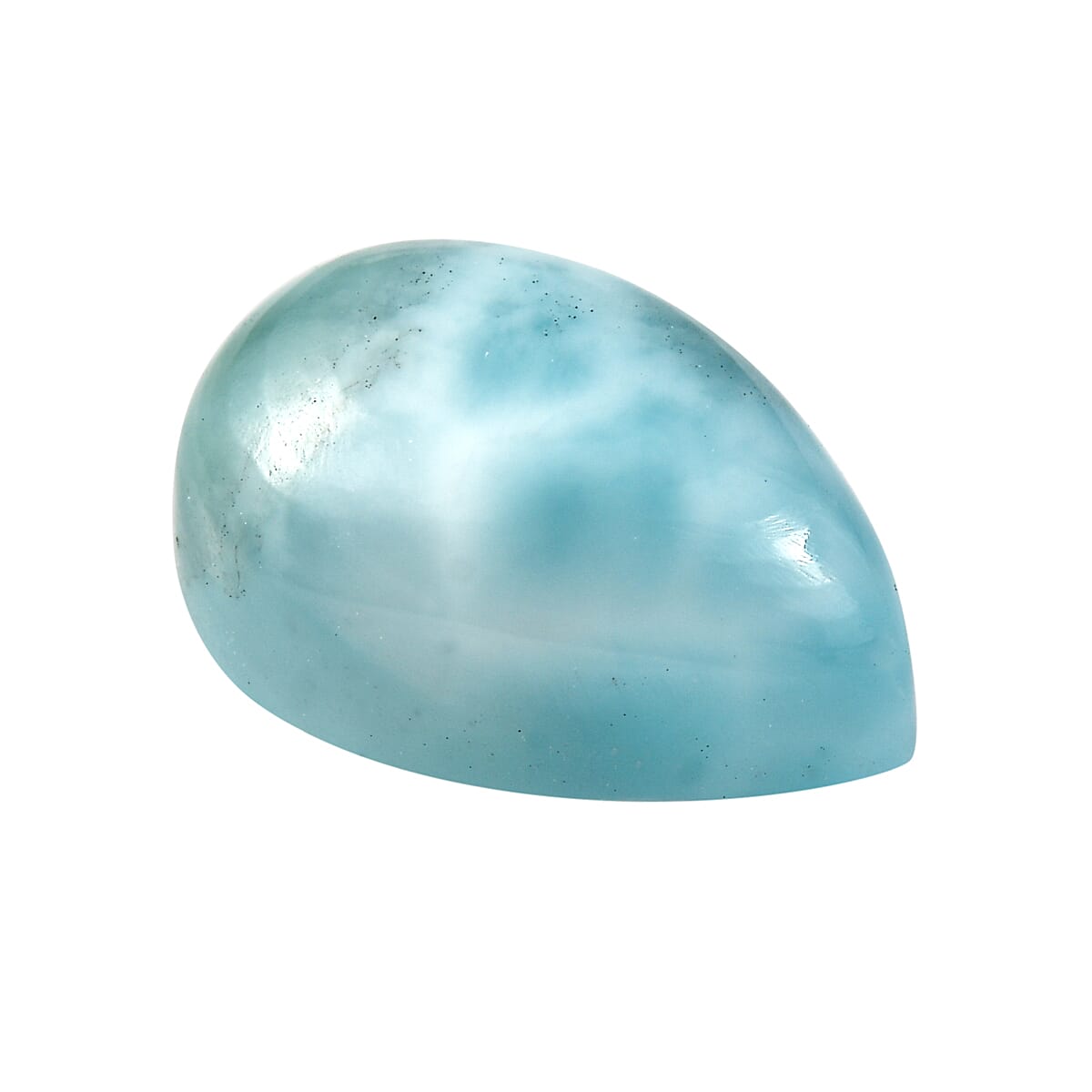 Larimar (Pear 9x6 mm) 1.35 ctw Loose Gemstone image number 2