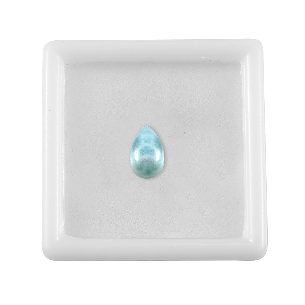 Larimar (Pear 9x6 mm) 1.35 ctw Loose Gemstone image number 3
