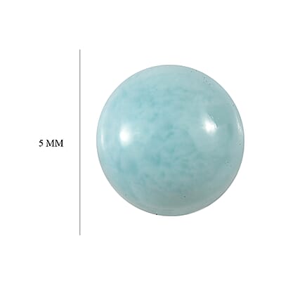 Larimar (Rnd 5 mm) 0.50 ctw Loose Gemstone
