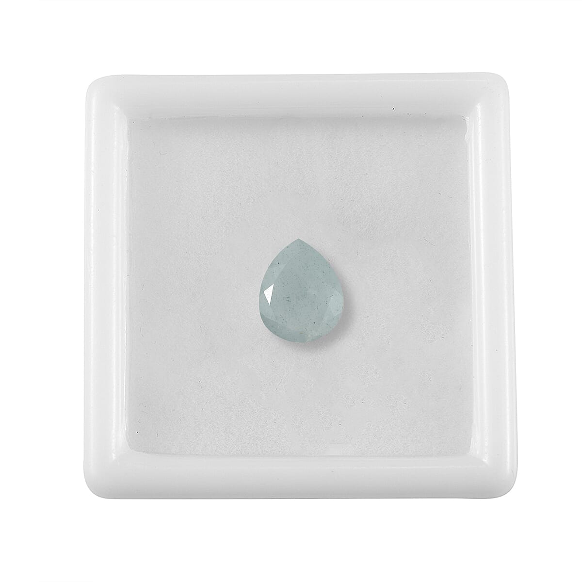 AA Milky Aquamarine (Pear 10x8 mm) 1.53 ctw Loose Gemstone