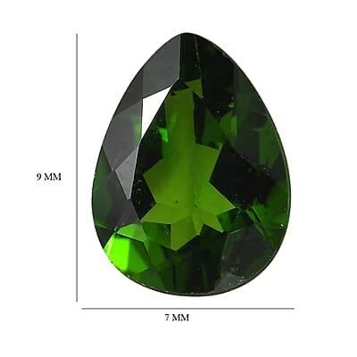 Chrome Diopside (Pear 9x7 mm) 1.45 ctw Loose Gemstone