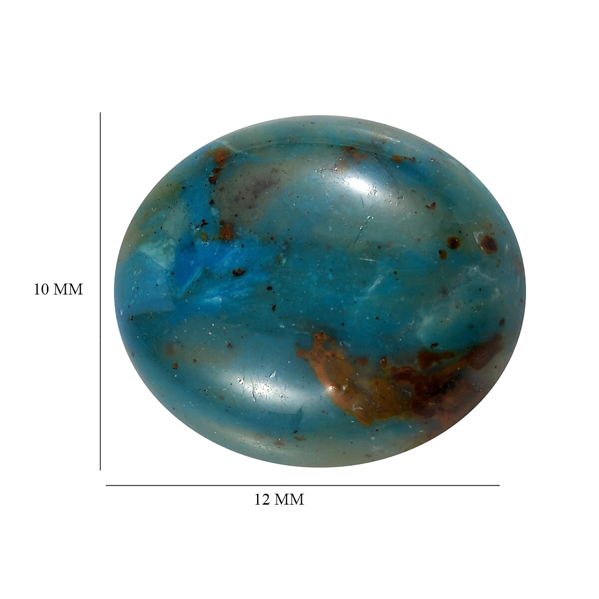 Opalina (Ovl 12x10 mm) 3.36 ctw Loose Gemstone image number 4