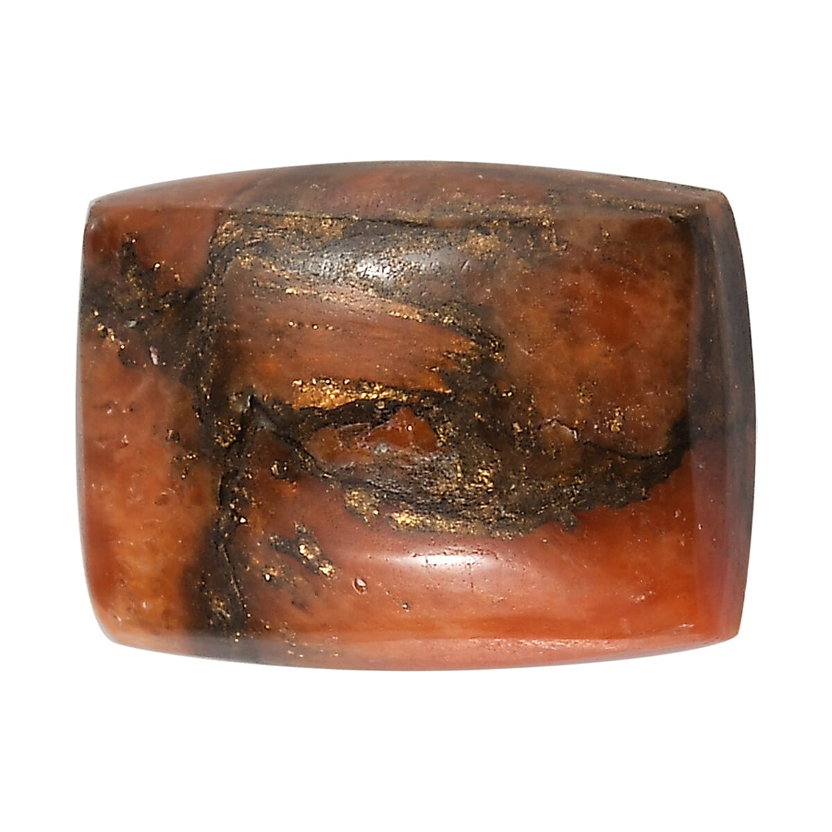 Mojave Orange Turquoise (Cush 8x6 mm) 1.20 ctw Loose Gemstone image number 0