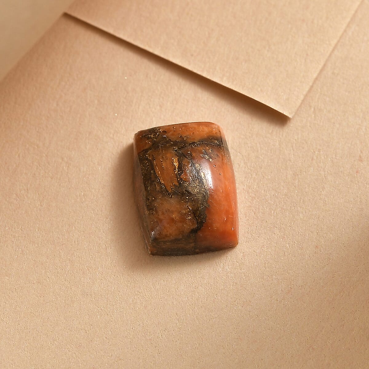 Mojave Orange Turquoise (Cush 8x6 mm) 1.20 ctw Loose Gemstone image number 1