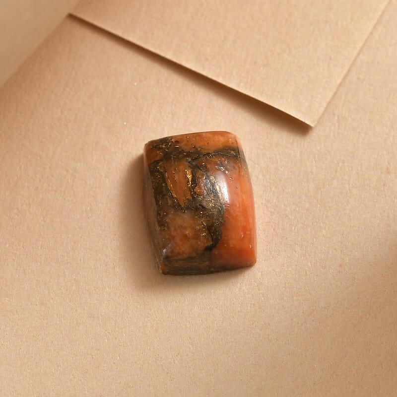 Mojave Orange Turquoise (Cush 8x6 mm) 1.20 ctw Loose Gemstone